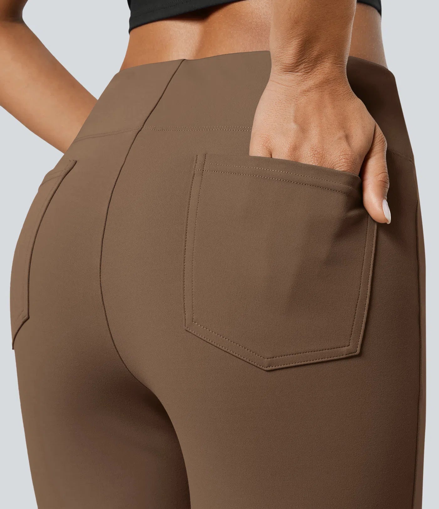 Halara Flex™ High Waisted Back Side Pocket Slight Flare Work Pants