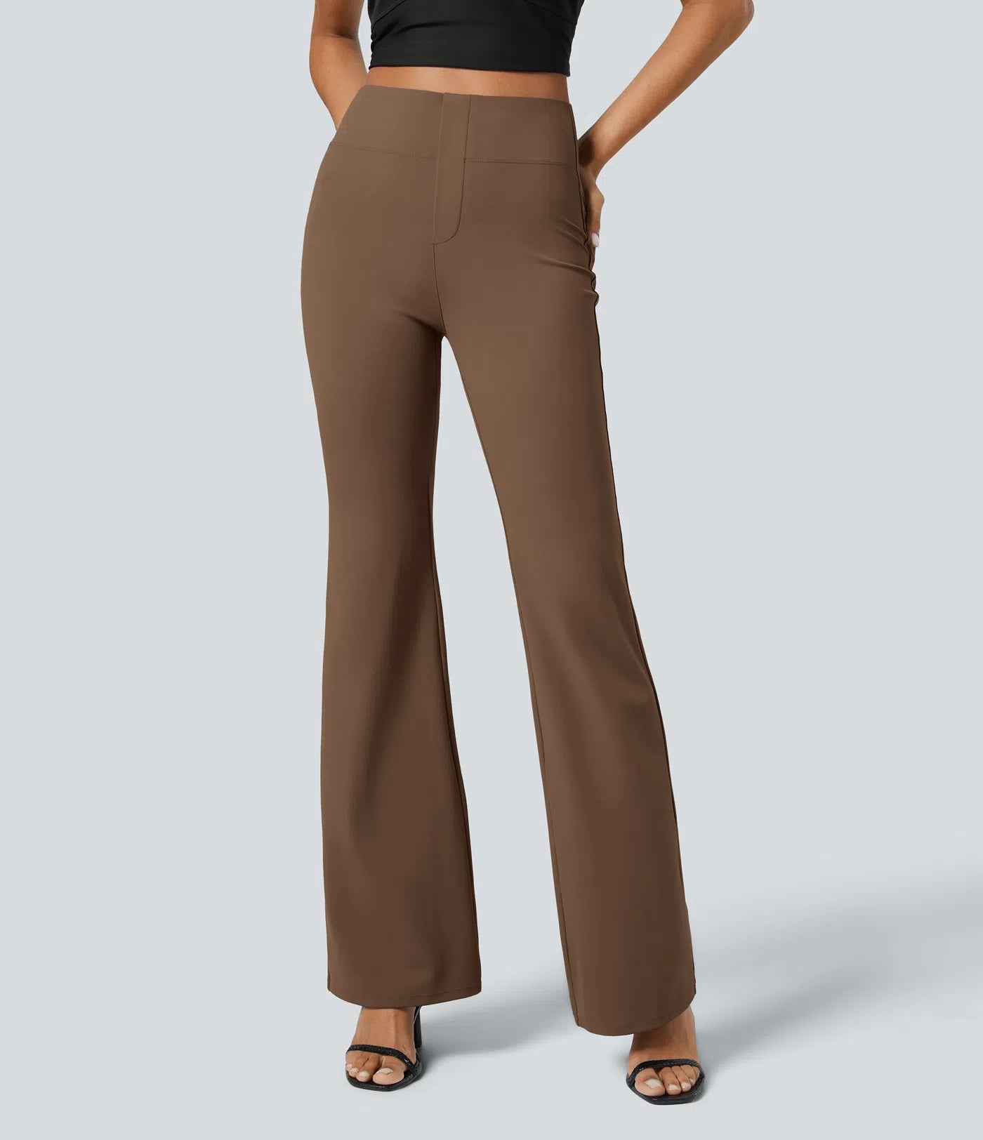 Halara Flex™ High Waisted Back Side Pocket Slight Flare Work Pants
