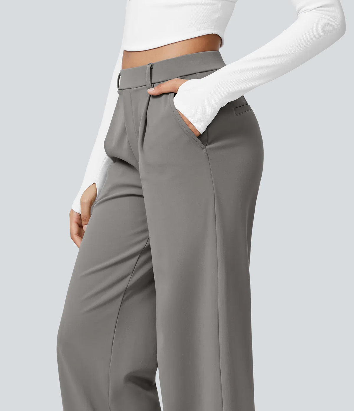 Halara Flex™ DayStretch High Waisted Pocket Straight Leg Work Pants