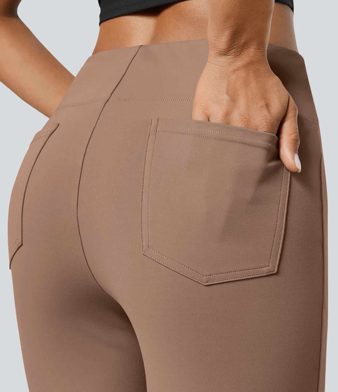 Halara Flex™ High Waisted Back Side Pocket Slight Flare Work Pants