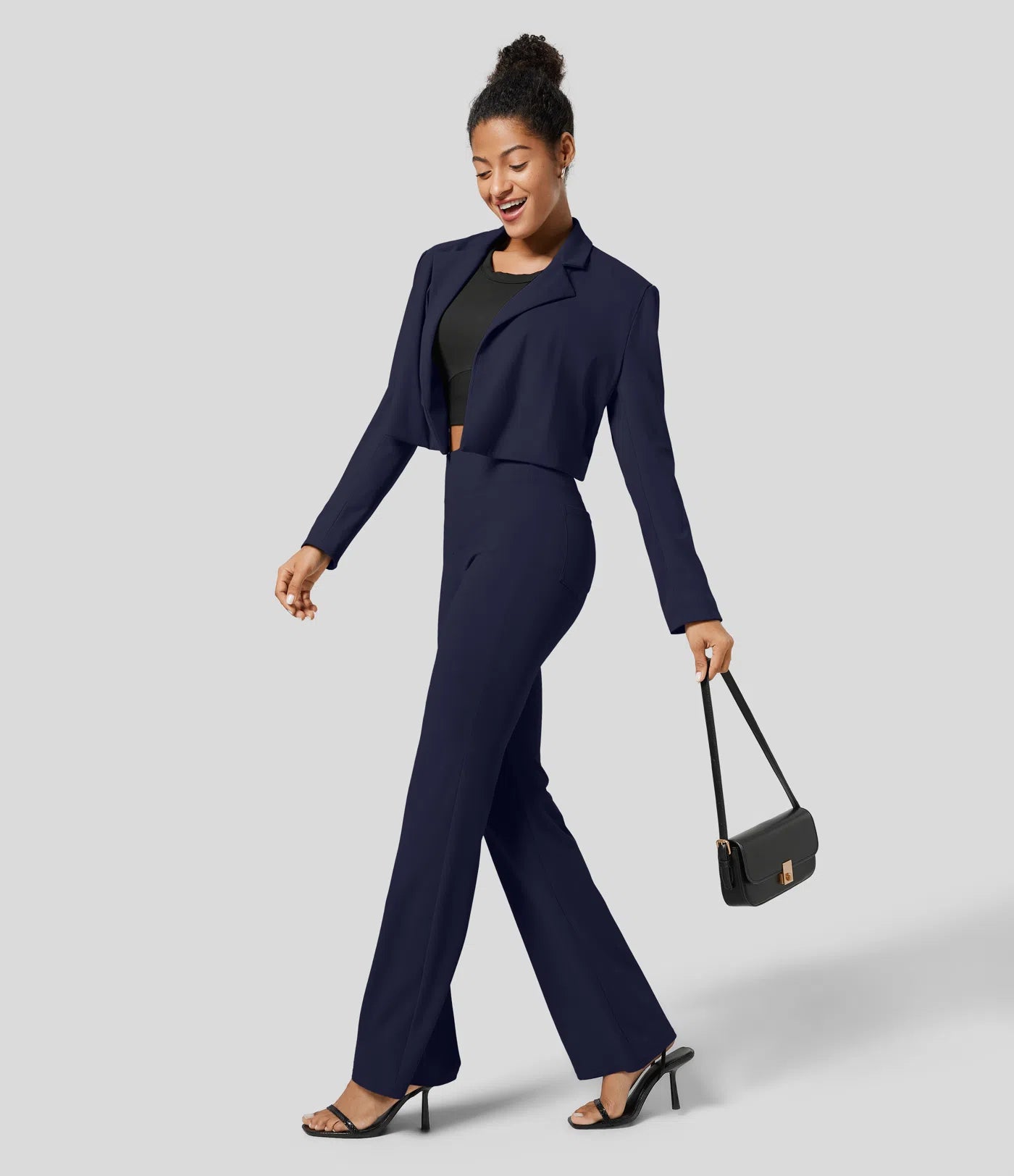 Halara Flex™ High Waisted Back Side Pocket Slight Flare Work Pants