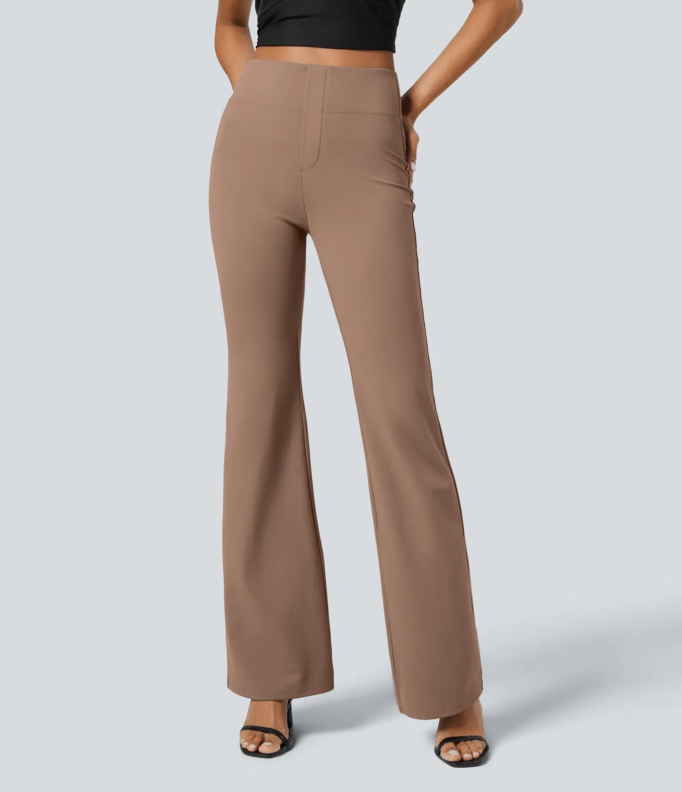 Halara Flex™ High Waisted Back Side Pocket Slight Flare Work Pants
