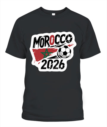 ✨From Every Fan, For Every Match✨-Morocco 2026 Tournament Football Shirt | Morocco Soccer 2026 Fan T-Shirt - Moroccan Pride National Graphic Tee