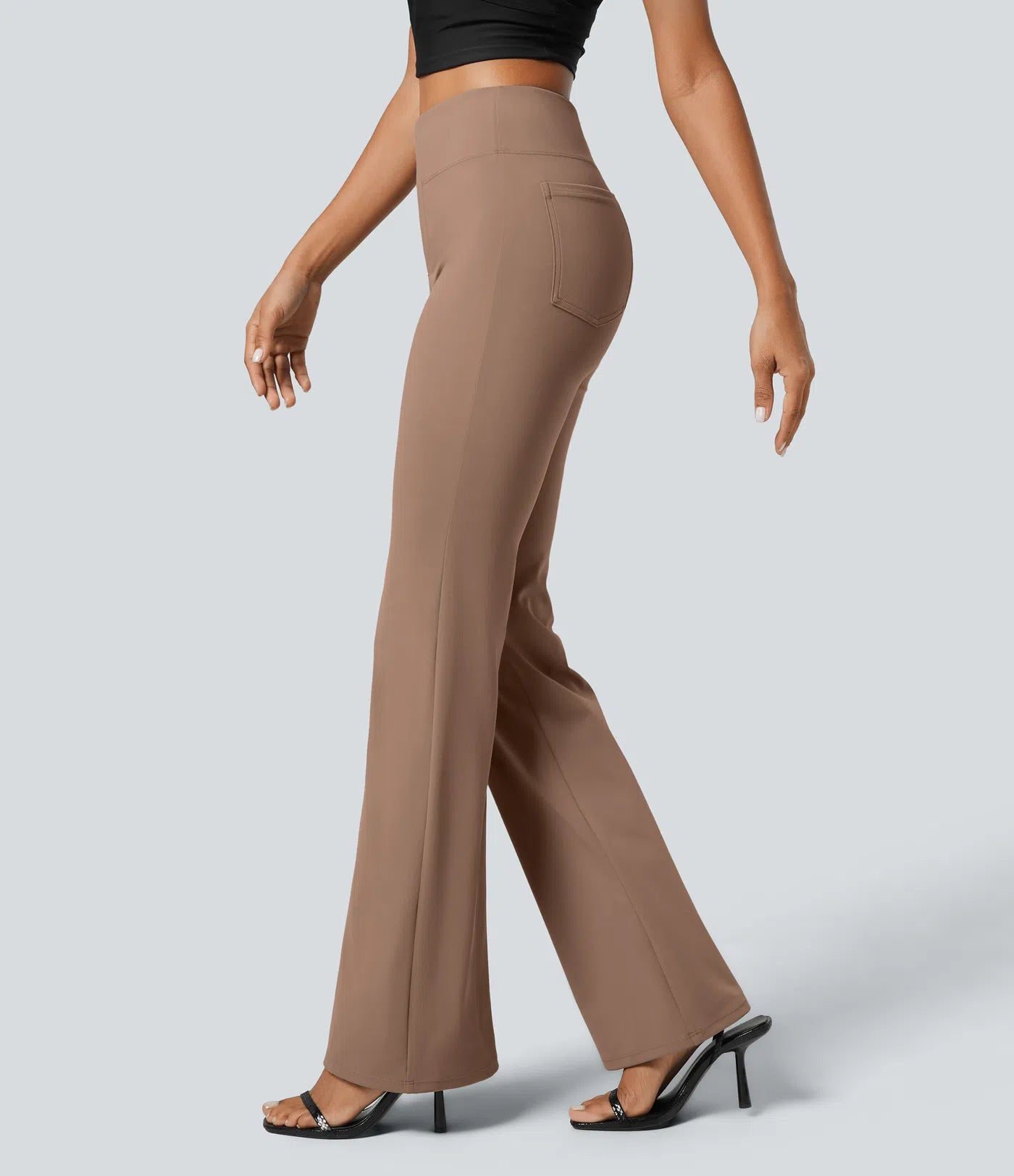 Halara Flex™ High Waisted Back Side Pocket Slight Flare Work Pants