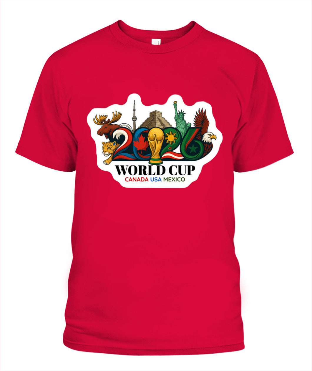 ✨From Every Fan, For Every Match✨-2026 World Cup Landmarks Soccer T-Shirt - North America Culture Fan Tee