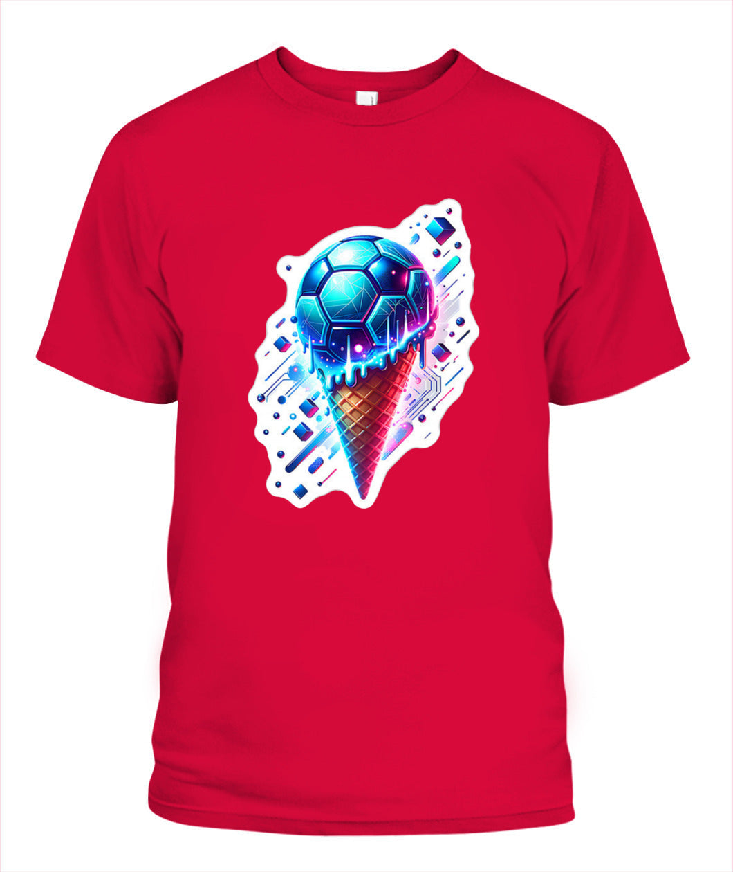 ✨From Every Fan, For Every Match✨-World Cup 2026 Cyber Soccer Shirt | Electric Melting Ice Cream Cone Tee
