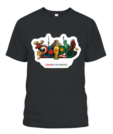 ✨From Every Fan, For Every Match✨-World Cup 2026 North America Landmarks Shirt | Soccer Souvenir Graphic Tee