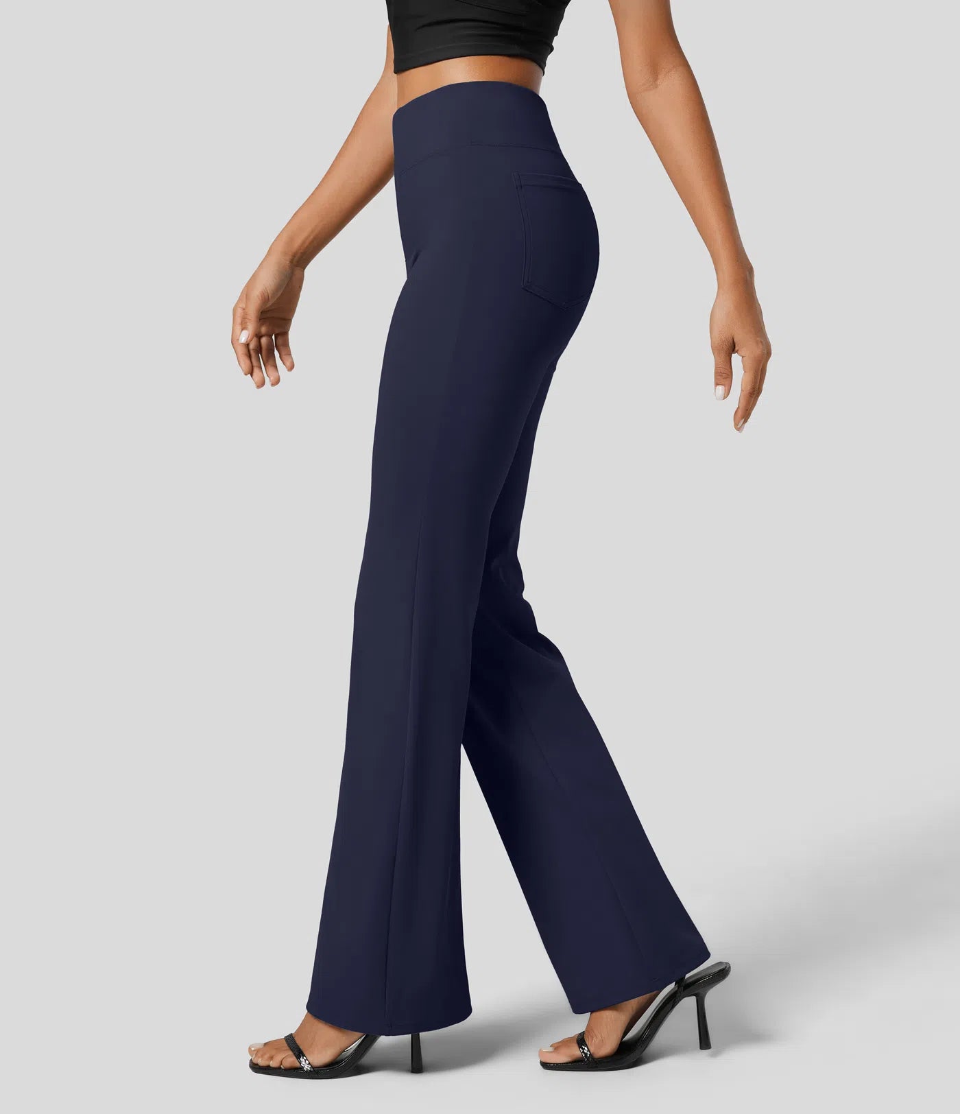 Halara Flex™ High Waisted Back Side Pocket Slight Flare Work Pants