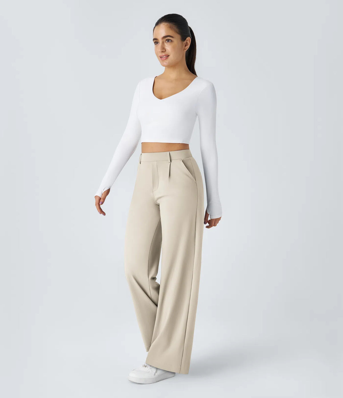 Halara Flex™ DayStretch High Waisted Pocket Straight Leg Work Pants
