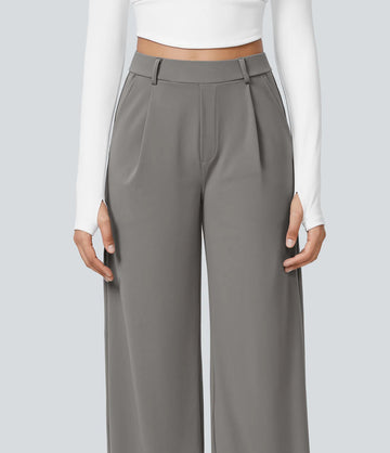 Halara Flex™ DayStretch High Waisted Pocket Straight Leg Work Pants