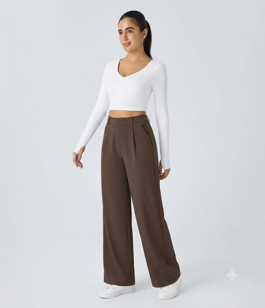 Halara Flex™ DayStretch High Waisted Pocket Straight Leg Work Pants